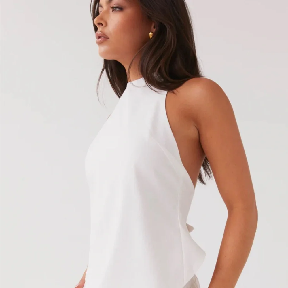 Peppermayo Exclusive Heatwave Linen Apron Top - White - Picture 3 of 6